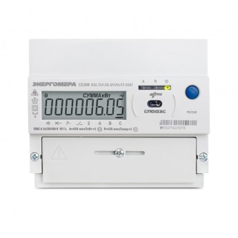 Счетчик ЭНЕРГОМЕРА CE308 R34.749.OG.QYUVLFZ GS01 SPds PLC 3ф многотарифный Счетчик ЭНЕРГОМЕРА CE308 R34.749.OG.QYUVLFZ GS01 SPds PLC 3ф многотарифный